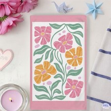 Toalha de mão floral abstrata sutil, flor boho política cozinha banheiro decoração comprar usado  Enviando para Brazil