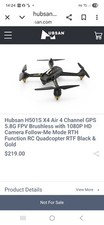 Hubsan 1501s air for sale  HULL