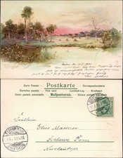 Künstlerkarte idyllische land gebraucht kaufen  Ortrand