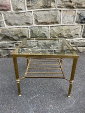 Brass glass topped for sale  PONTEFRACT