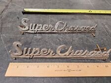 Supercharger emblem vintage for sale  Dayton