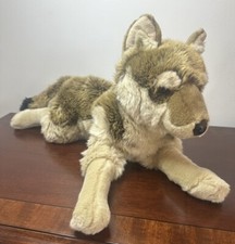 Animal de pelúcia FAO Schwarz Timber Wolf marrom bege 24" comprar usado  Enviando para Brazil