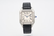 Relógio feminino Cartier Santos Dumont WSSA0023 papéis de aço inoxidável, usado comprar usado  Enviando para Brazil