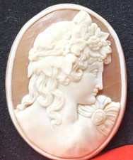 Carved shell cameo usato  Torino