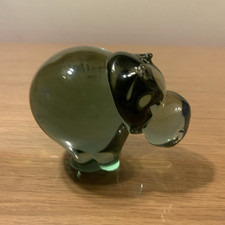 Hippopotame stylisé verre d'occasion  Donnemarie-Dontilly