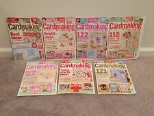 7 CardMaking & Papercraft Magazine Lot UK 2015 & 2016 w/ Bonus Stamps & Papers segunda mano  Embacar hacia Mexico