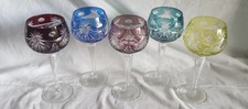 Verres colorés cristal d'occasion  Jassans-Riottier