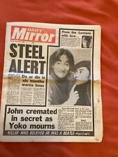 John lennon cremated for sale  NEWPORT