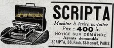 Publicite scripta machine d'occasion  Cires-lès-Mello