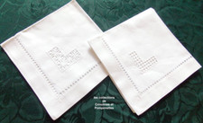 Serviettes table brodees d'occasion  Cosne-Cours-sur-Loire
