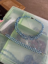 Homemade swarovski blue for sale  HORNCHURCH