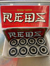 Pacote com 8 rolamentos de skate Bones Super REDS Precision Ground Skateboard, usado comprar usado  Enviando para Brazil