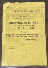 1863 trieste lotteria usato  Mogliano Veneto