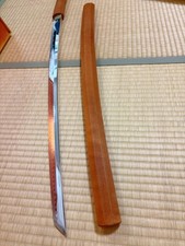 Usado, Samurai japonês artesanal Katana com bainha de laca vermelha - Espada decorativa comprar usado  Enviando para Brazil