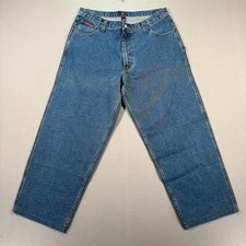 Usado, Vintage EUA Polo Assn Carpenter Jeans Masculino 38x32 Azul Perna Larga Baggy Y2K Skatista comprar usado  Enviando para Brazil