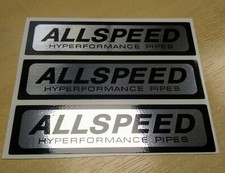 Allspeed exhaust stickers for sale Allspeed exhaust stickers for sale  ROMFORD