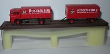 Usado, Raro BREKINA Ho 1/87 caminhão MB Mercedes LP 1620 Riegeler Bier Beer #8157 EM caixa comprar usado  Enviando para Brazil