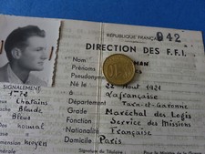 Ww2 carte resistance d'occasion  Boussens