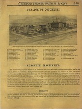 1915 ANÚNCIO DE PAPEL 15 páginas antigas máquinas de planta de concreto formas de bloco misturador comprar usado  Enviando para Brazil