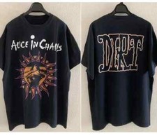 Camiseta Alice in Chains DIRT Albums básica preta manga curta masculina feminina, usado comprar usado  Enviando para Brazil