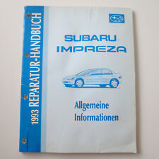 Werkstatthandbuch subaru impre gebraucht kaufen  Oldenburg (Oldenburg)