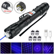 Usado, Caneta ponteiro laser roxa 405 nm feixe de luz visível forte 330 milhas carregamento USB comprar usado  Enviando para Brazil