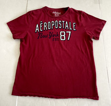 Camisa Aeropostale Adulto Extra Grande Vermelha Manga Curta Masculina comprar usado  Enviando para Brazil
