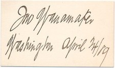 John wanamaker signature for sale  Galena