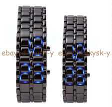 Novos relógios esportivos masculinos femininos de luxo LED digital pulseira de lava de aço inoxidável comprar usado  Enviando para Brazil