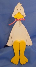 Holzfigur kantensitzer ente gebraucht kaufen  Aldersbach