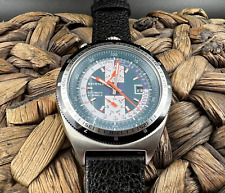 Zegarek automatyczny Sorna w stylu vintage - Wyświetlacz daty - Skórzany pasek - watch - niebieski z na sprzedaż  Wysyłka do Poland