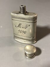 Vintage pewter flask for sale  Glide