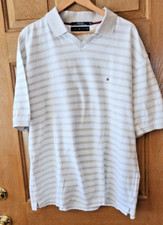 Camiseta masculina Tommy Hilfiger XXL listrada bronzeada gola V manga curta pulôver algodão comprar usado  Enviando para Brazil