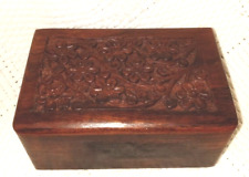 Carved wood box for sale  Twin Falls
