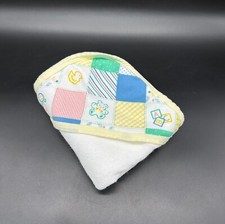 Toalha de banho vintage com capuz para bebê Hamco década de 1990 amarela patchwork ursinho de pelúcia neutro comprar usado  Enviando para Brazil