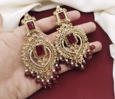 Luxurious maroon kundan for sale  BARNET