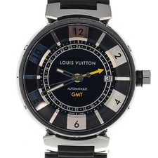 Relógio masculino automático Louis Vuitton Tambour em preto Q113K GMT O#138003 comprar usado  Enviando para Brazil