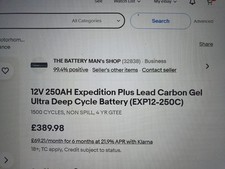 12v 250ah expedition for sale  SOWERBY BRIDGE