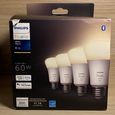 Lâmpada LED Philips Hue Smart 60W A19 - Luz branca quente macia - Pacote com 4 - 800LM- E26 comprar usado  Enviando para Brazil