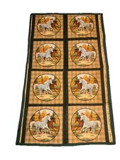 Horse cotton fabric for sale  Norfolk