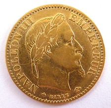 Francs napoléon tête d'occasion  Fléac