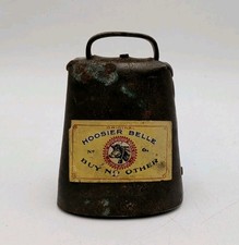 Original Hoosier Belle Cow Bell No. 6 "Compre Nenhum Outro" Vintage Nova York 3" Raro comprar usado  Enviando para Brazil
