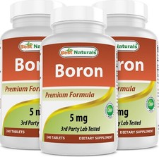 Pacote com 3 suplementos de boro Best Naturals 5 mg 240 comprimidos comprar usado Pacote com 3 suplementos de boro Best Naturals 5 mg 240 comprimidos comprar usado  Enviando para Brazil