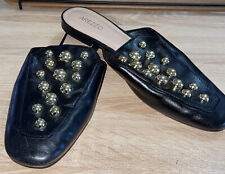 Arezzo Gold Studded Miles Slides Feito no Brasil EUA 8/Eur 41/Sutiã 39 Couro comprar usado  Enviando para Brazil