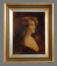 Crystoleum portrait maiden for sale  CHESTER