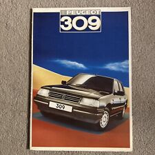 Peugeot 309 brochure for sale  FARNHAM