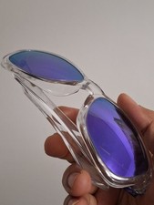 Óculos de sol Oakley JUPITER 2.0 branco claro e violeta roxo irídio excelente! comprar usado  Enviando para Brazil