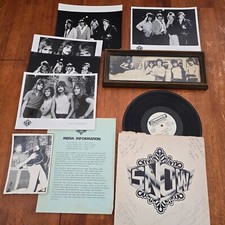 Liberação de mídia rara banda de rock "neve", fotos de gravação Carlos Cavazo Steven Quadros comprar usado  Enviando para Brazil