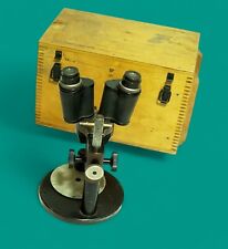 Microscópio estéreo antigo 1945 Segunda Guerra Mundial raro Alemanha Carl Zeiss Jena comprar usado  Enviando para Brazil