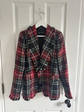 Zara red check for sale  LONDON